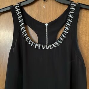 NWT Express Black Racerback Embellished Top Size S/P